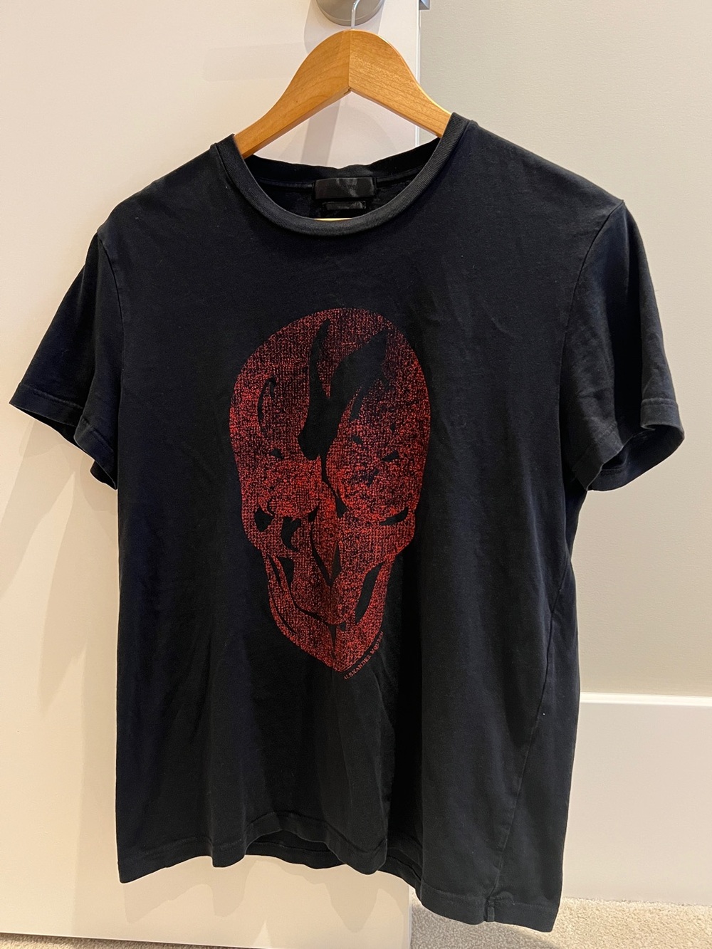 Alexander McQueen Black Graphic Skull T-Shirt
